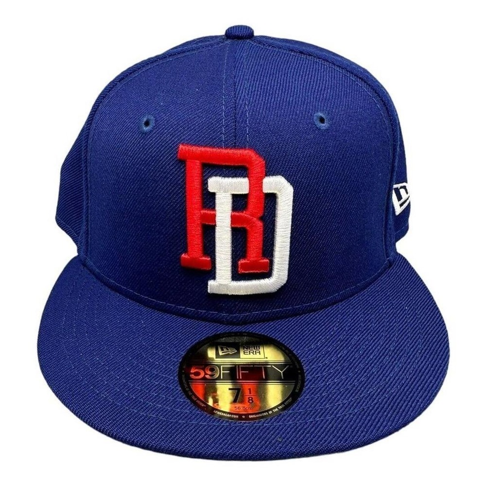 New‎ Era Dominican Republic World Baseball Classic 59FIFTY Fitted Hat Blue 7 1/8
